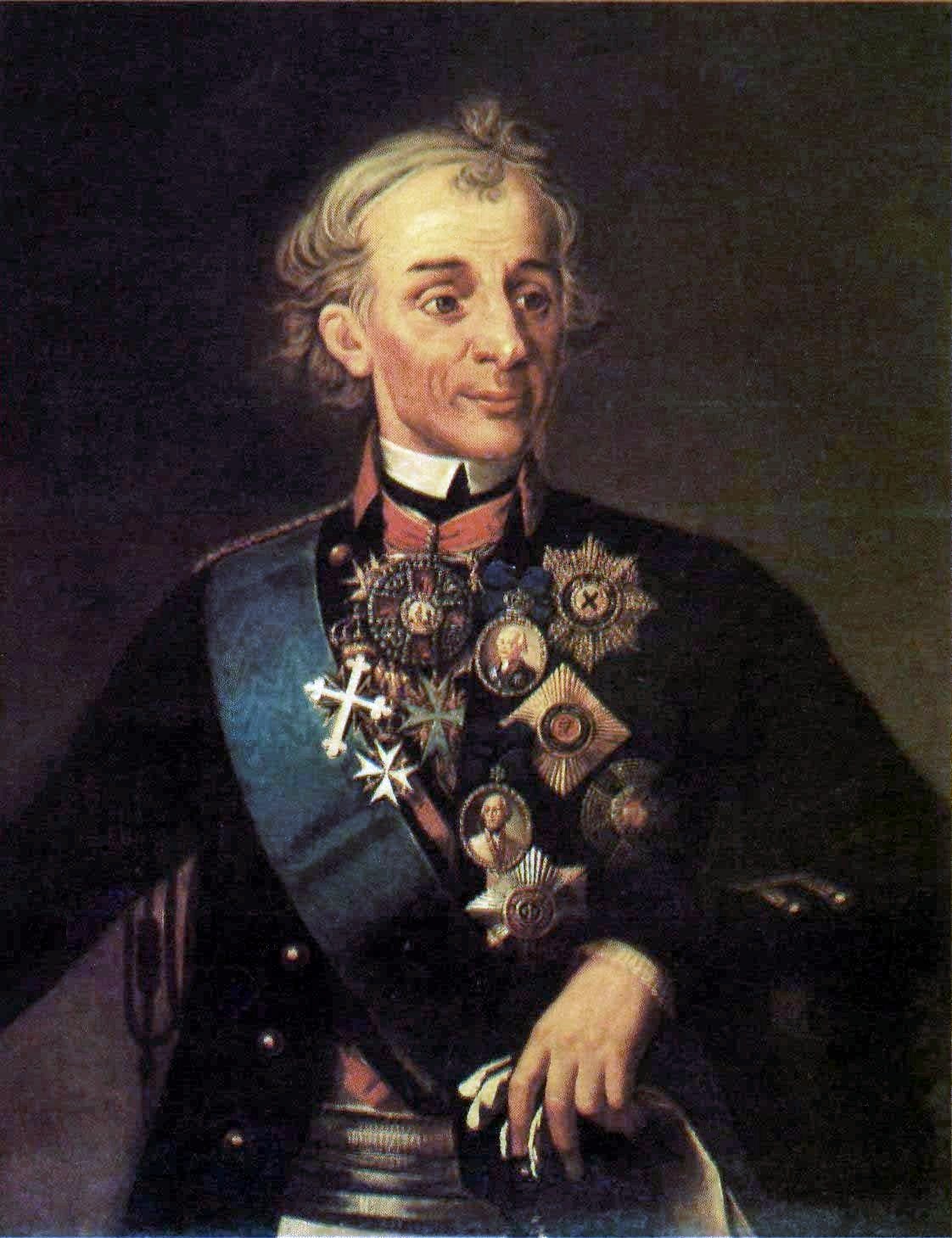 Alexandr Suvórov, generalísimo ruso, retrato por Vasili Surikov 1907
