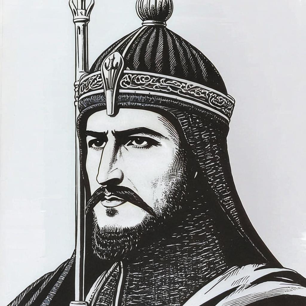 Ashraf Khan Hotaki, Sah de Persia 1725-1729, retrato histórico