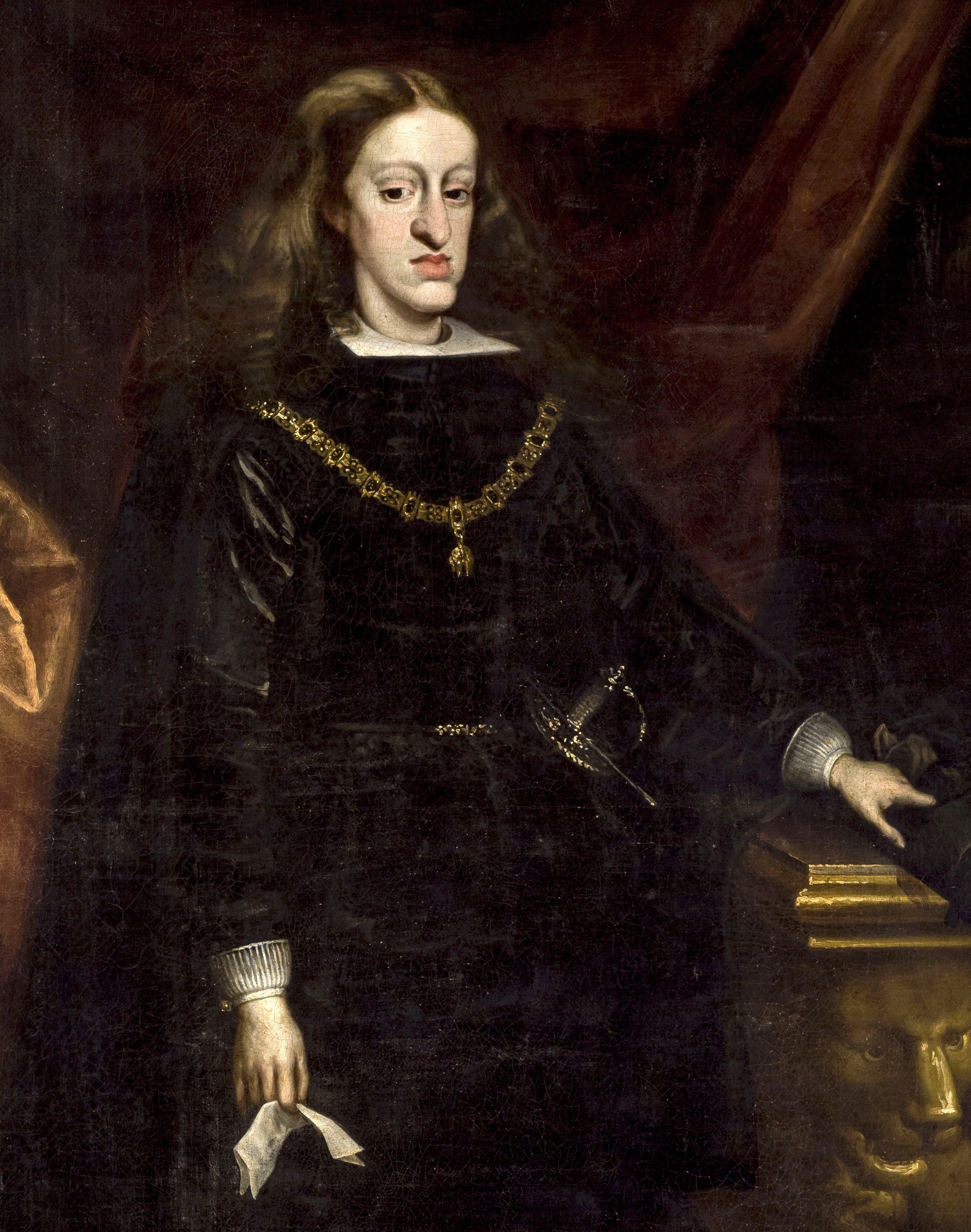 Retrato de Carlos II de España, último Habsburgo español (1661-1700)