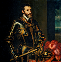 Carlos V de España, retrato de Tiziano (1548), Alte Pinakothek, Múnich
