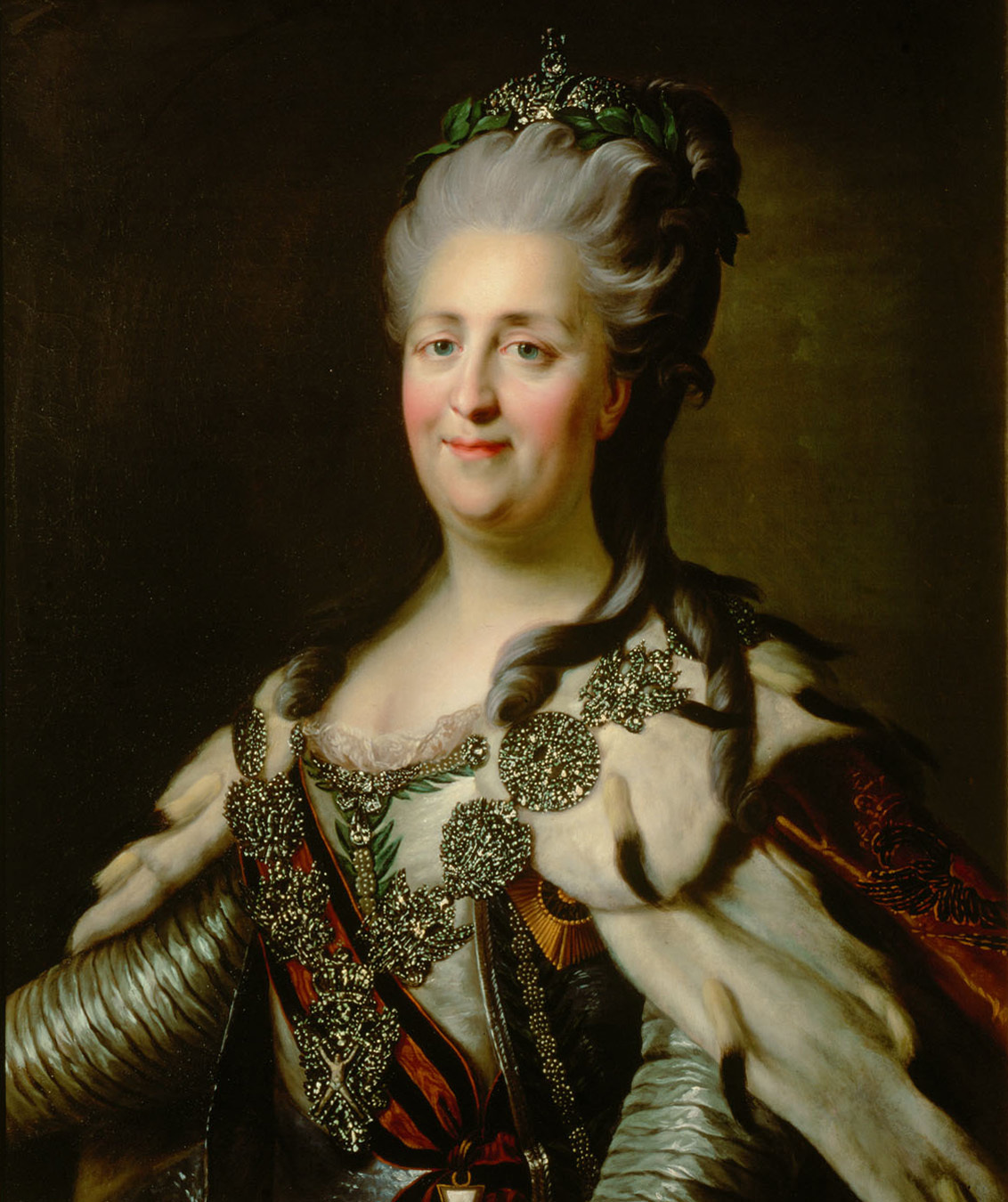 Catalina II la Grande, emperatriz de Rusia, retrato de Johann Baptist Lampi el Viejo