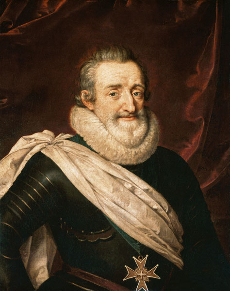 Retrato de Enrique IV de Francia, primer rey Borbón (1553-1610)