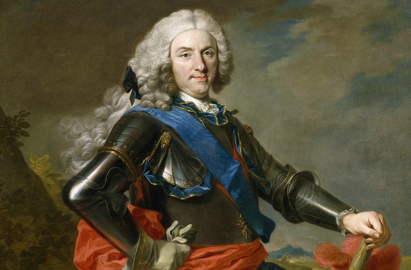 Felipe V de España, primer rey Borbón, retrato de Hyacinthe Rigaud