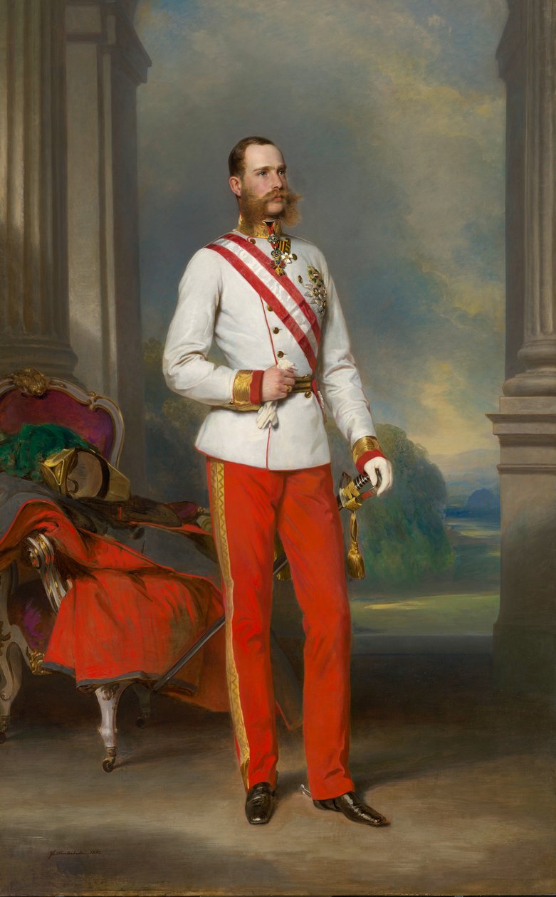 Francisco I de Austria, derrotado por Napoleón y obligado a firmar la paz en 1805