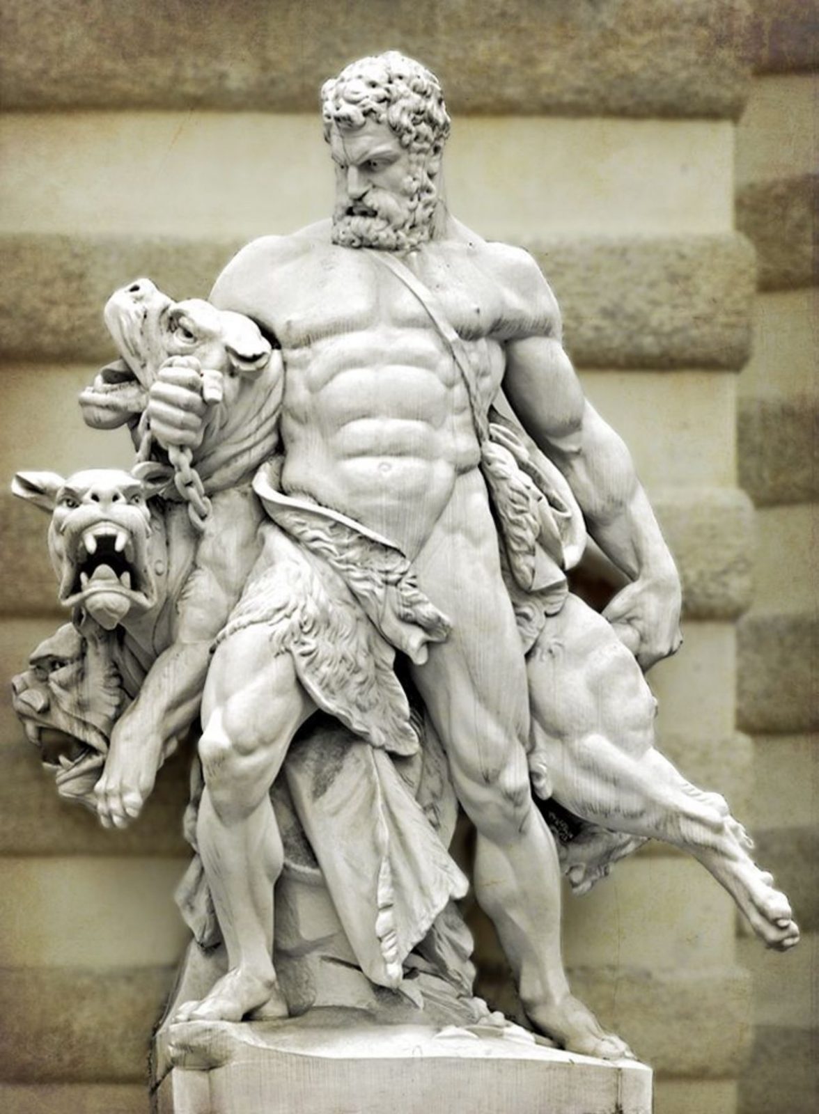 Hércules, héroe de la mitología griega, escultura