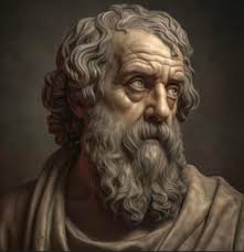 Homero, poeta épico griego, autor de la Ilíada y la Odisea, busto helenístico