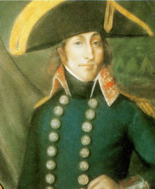 General Jean-Baptiste Camille de Canclaux, jefe del Ejército del Oeste, grabado de François Bonneville