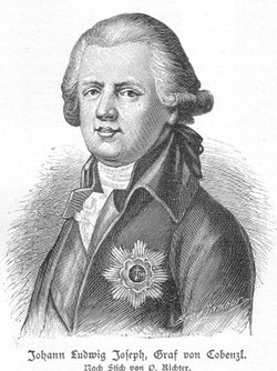 Ludwig von Cobenzl, diplomático austriaco, retrato del siglo XVIII