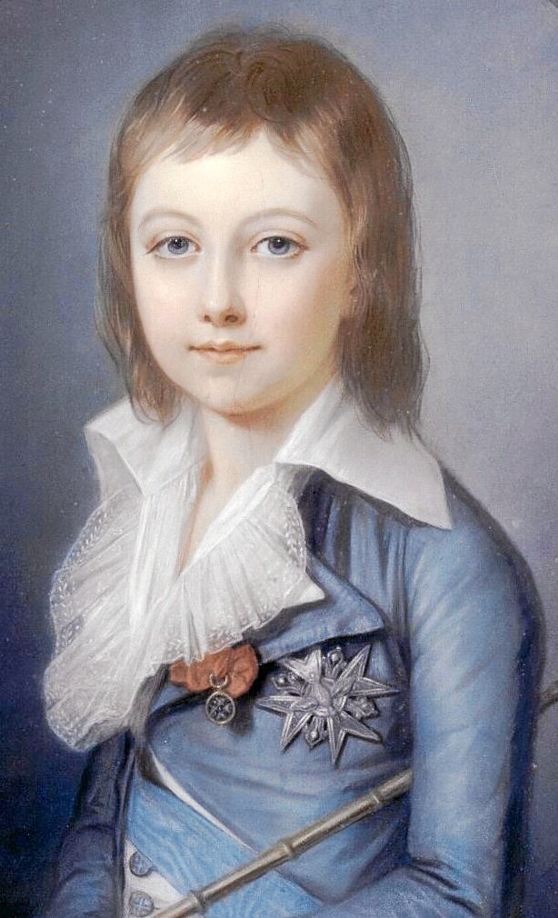 Luis XVII de Francia, retrato de Alexandre Kucharski