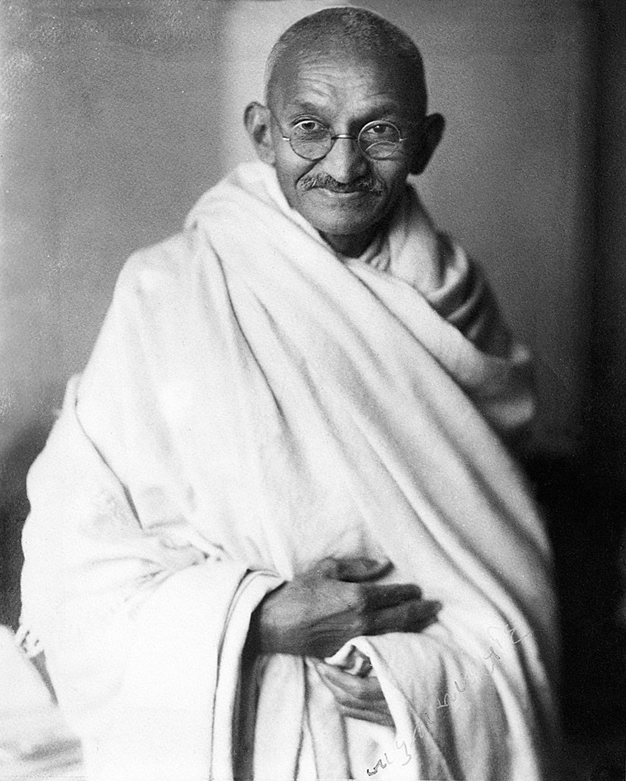 Mahatma Gandhi, líder de la independencia de la India