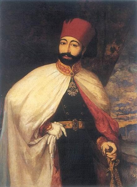 Mahmud II, sultán otomano, retrato histórico