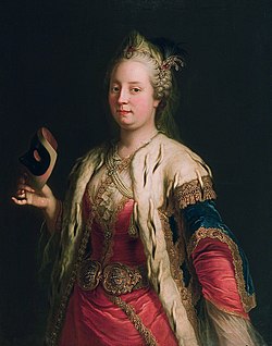María Teresa I de Austria, Archiduquesa de Austria, retrato de Martin van Meytens