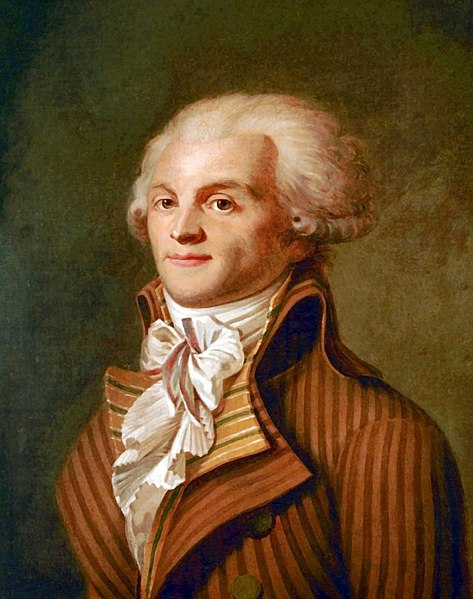 Maximilien Robespierre, líder jacobino de la Revolución Francesa y dictador del Reino del Terror