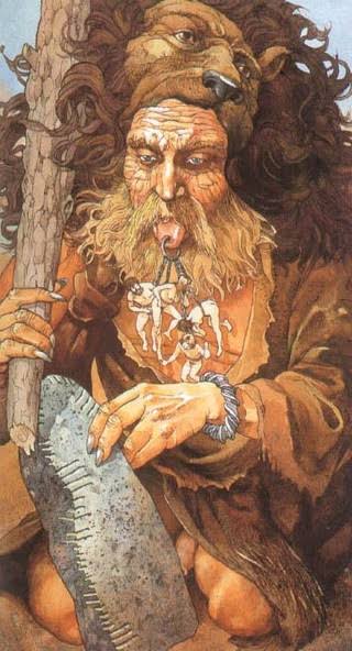 Ogmios, divinidad gala de la elocuencia, ilustración simbólica
