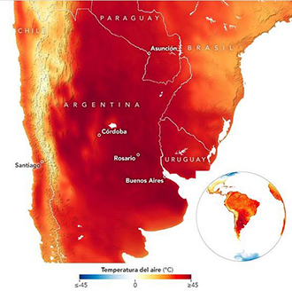 temperaturas altas 2022 sudamerica